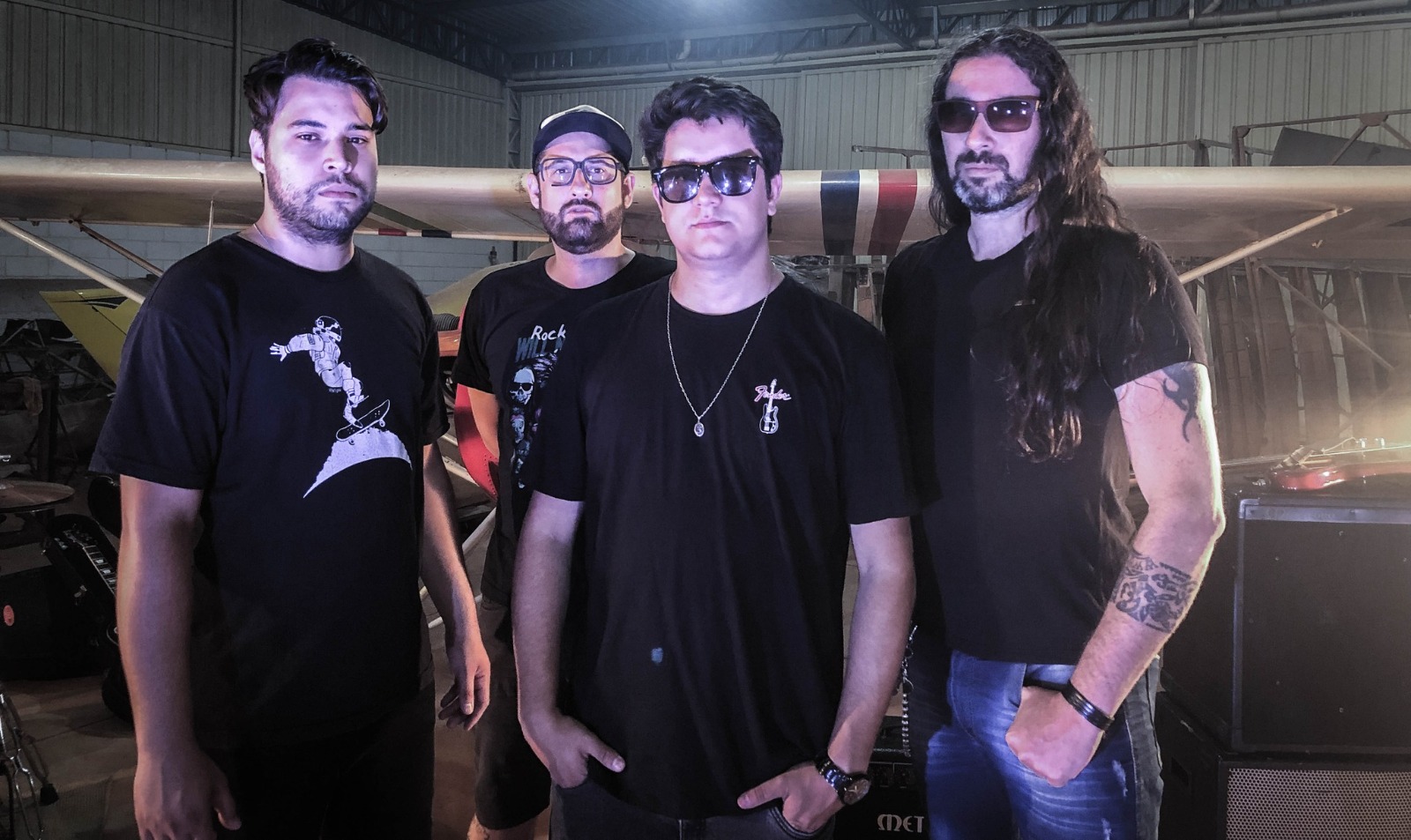 Os quatro integrantes da Banda Dona Rute